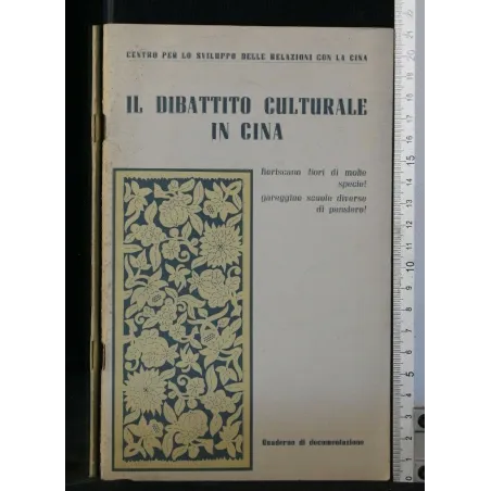 IL DIBATTITO CULTURALE IN CINA