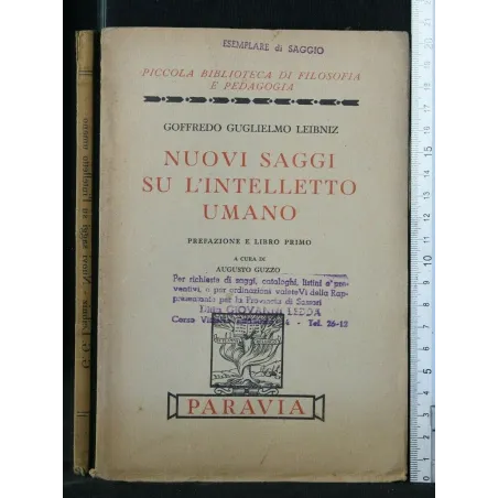NUOVI SAGGI SU L'INTELLETTO UMANO