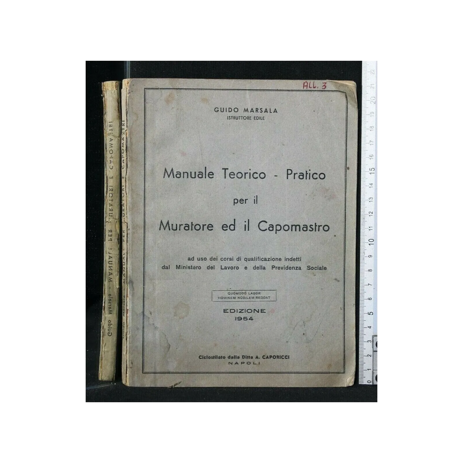 MANUALE TEORICO- PRATICO PER IL MURATORE ED IL CAPOMASTRO