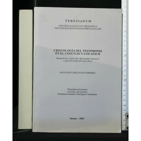 CRISTOLOGIA DEL TESTIMONIO EN EL CONCILIO VATICANO II