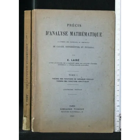 PRECIS D'ANALYSE MATHEMATIQUE. VOL. 1