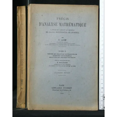 PRECIS D'ANALYSE MATHEMATIQUE