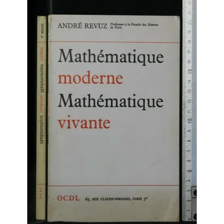 MATHEMATIQUE MODERNE MATHEMATIQUE VIVANTE