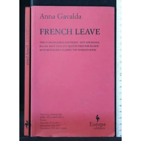 FRENCH LEAVE UNCORRECTED PROOF