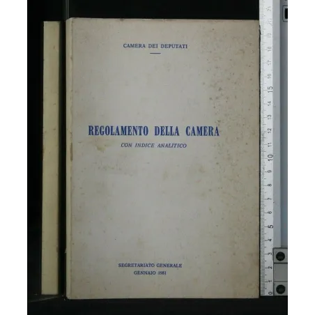 REGOLAMENTO DELLA CAMERA