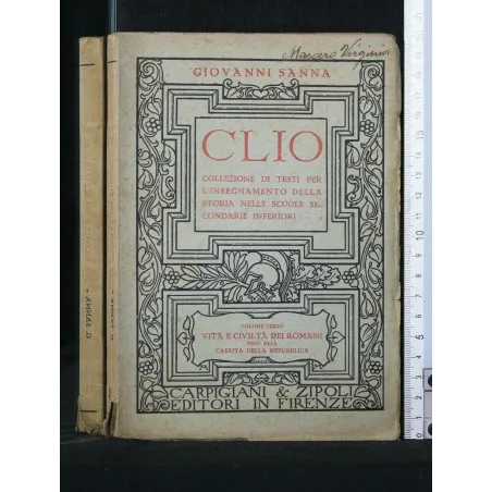 CLIO VOLUME 3 VITA E CIVILTÀ DEI ROMANI FINO ALLA CADUTA DELLA