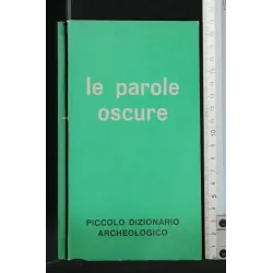 PICCOLO DIZIONARIO ARCHEOLOGICO LE PAROLE OSCURE