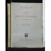CORSO DI DIRITTO CANONICO