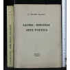 SATIRE-EPISTOLE ARTE POETICA