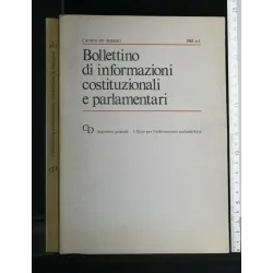 BOLLETTINO DI INFORMAZIONI COSTITUZIONALI E PARLAMENTARI