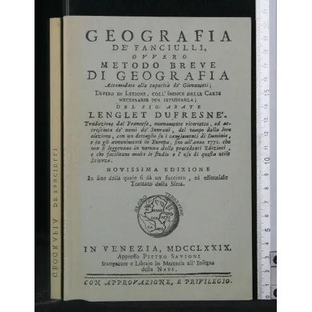 GEOGRAFIA DE' FANCIULLI