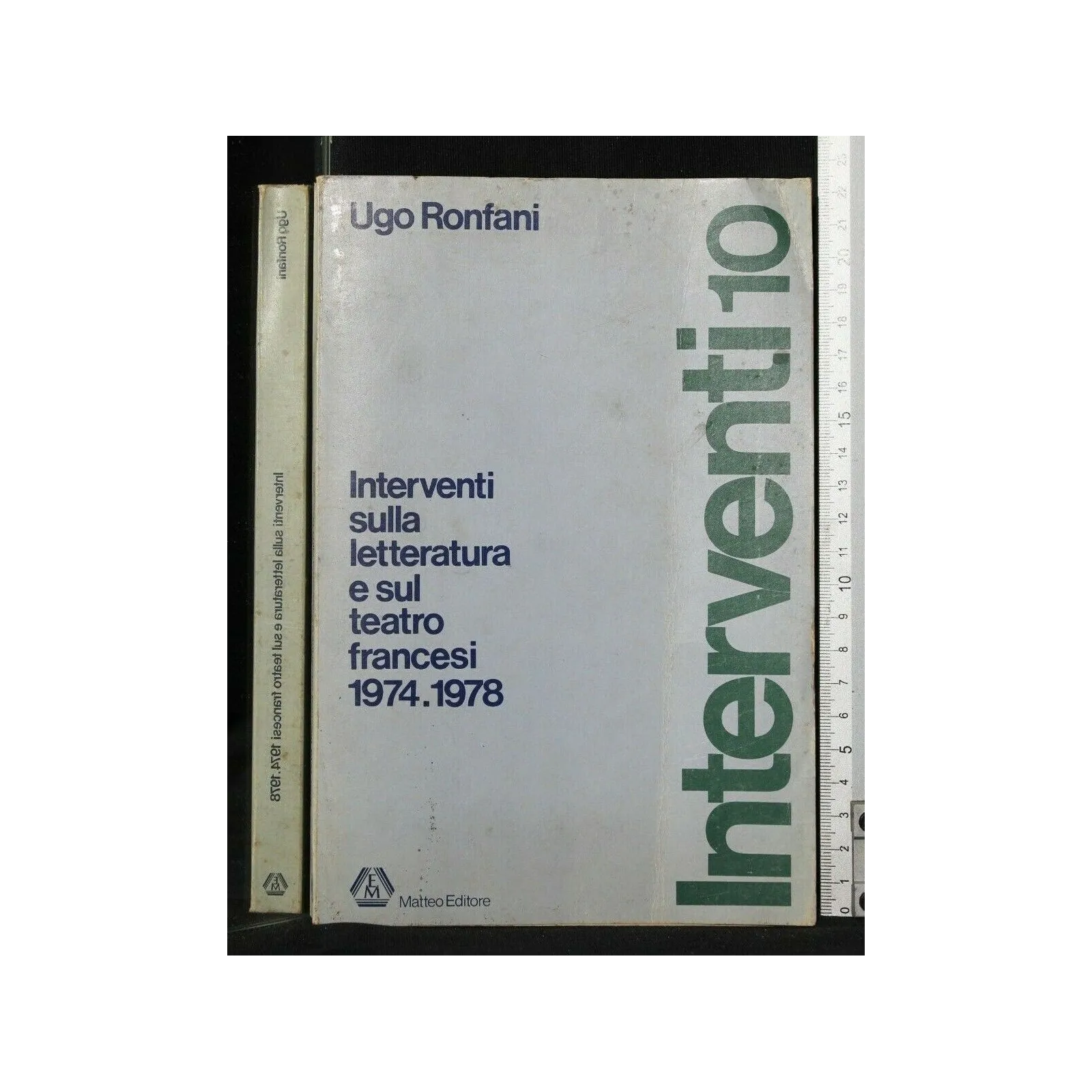 INTERVENTI SULLA LETTERATURA E SUL TEATRO FRANCESI 1974-1978