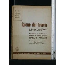IGIENE DEL LAVORO NORME GENERALI