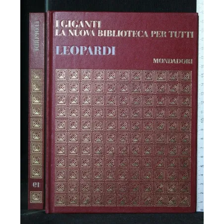 I GIGANTI LA NUOVA BIBLIOTECA PER TUTTI LEOPARDI