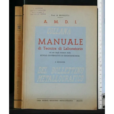 MANUALE DI TECNICA DI LABORATORIO