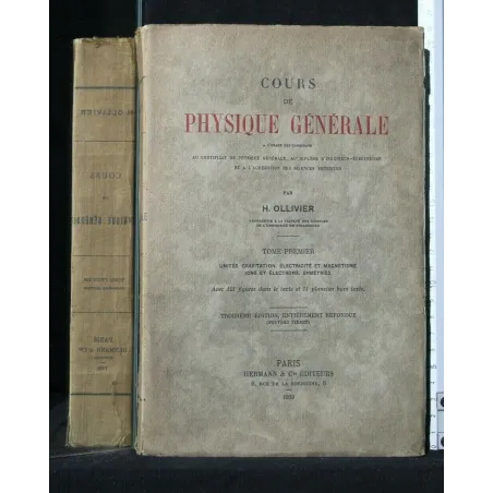COURS DE PHISIQUE GENERALE VOL. 1