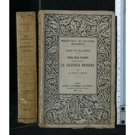 STORIA DELLA FILOSOFIA LA FILOSOFIA MODERNA VOL. 3 DA VICO A