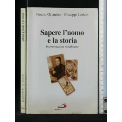SAPERE L'UOMO E LA STORIA
