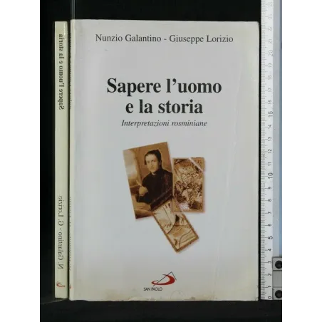 SAPERE L'UOMO E LA STORIA