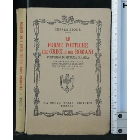 LE FORME POETICHE DEI GRECI E DEI ROMANI