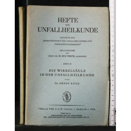 HEFTE ZUR UNFALLHEILKUNDE