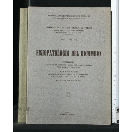 FISIOPATOLOGIA DEL RICAMBIO