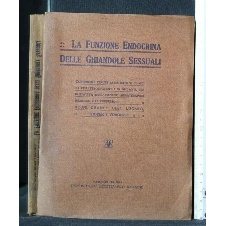 LA FUNZIONE ENDOCRINA DELLE GHIANDOLE SESSUALI
