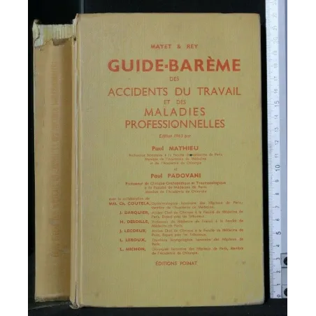 GUIDE-BAREME DES ACCIDENTS DU TRAVAIL ET DES MALADIES