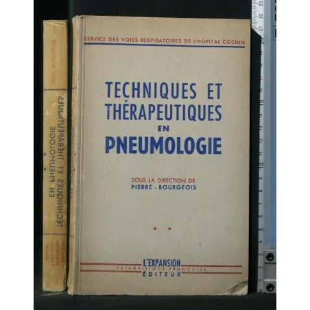 TECHNIQUES ET THERAPEUTIQUES EN PNEUMOLOGIE