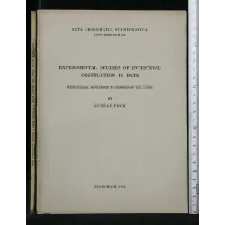 EXPERIMENTAL STUDIES OF INTESTINAL OBSTRUCTION IN RATS