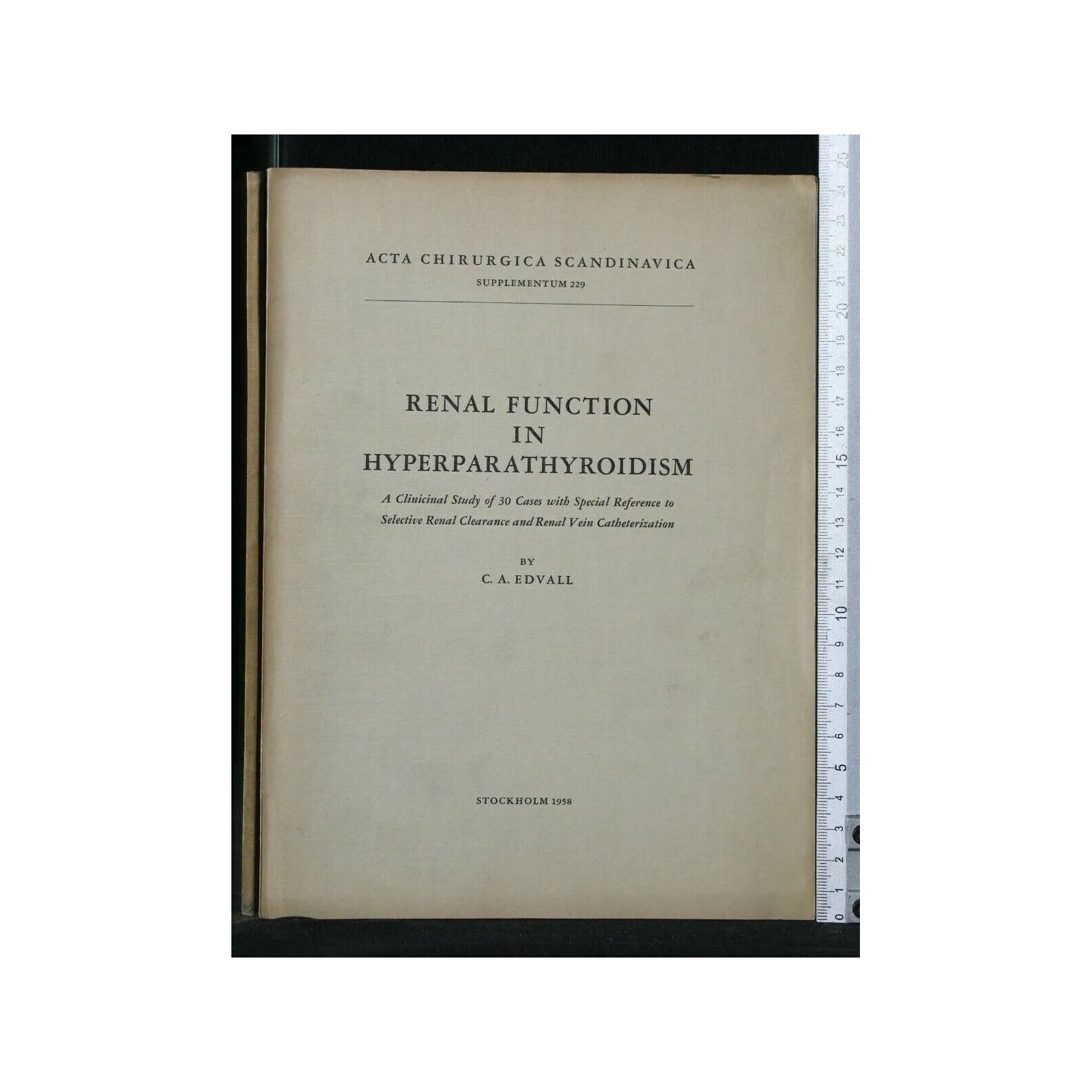 RENAL FUNCTION IN HYPERPARATHYROIDISM