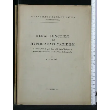 RENAL FUNCTION IN HYPERPARATHYROIDISM