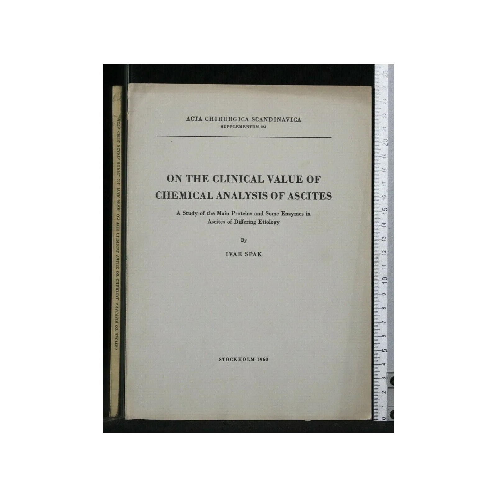 ON THE CLINICAL VALUE OF CHEMICAL ANALYSIS OF ASCITES