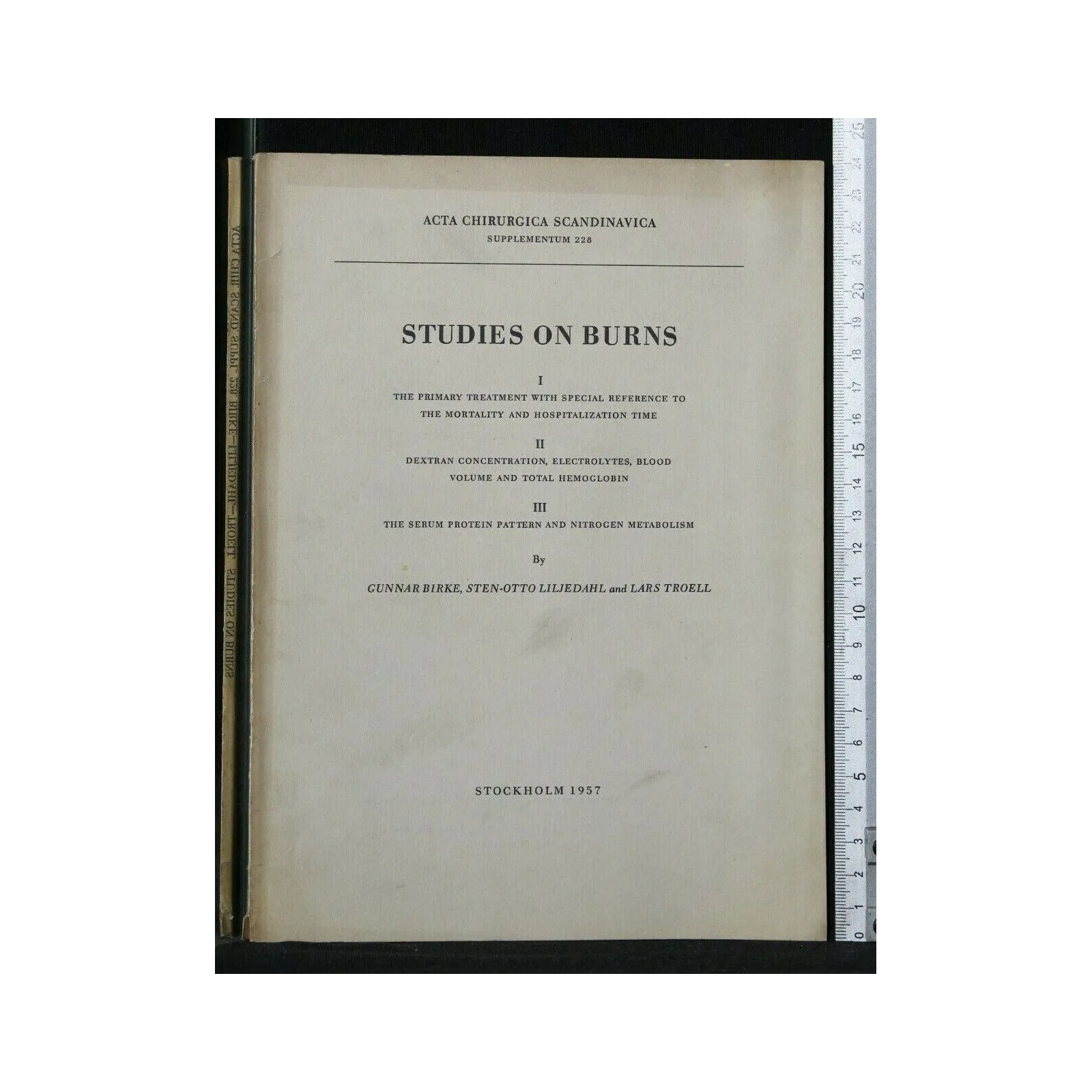 STUDIES ON BURNS 1, 2, 3