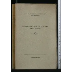 RETROPOSITION OF LUMBAR VERTEBRAE