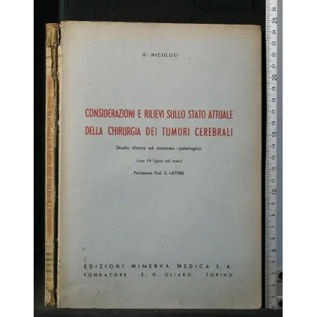 CONSIDERAZIONI E RILIEVI SULLO STATO ATTUALE DELLA CHIRURGIA DEI