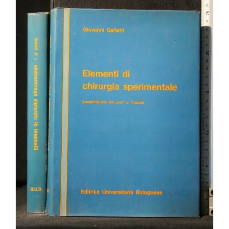 ELEMENTI DI CHIRURGIA SPERIMENTALE