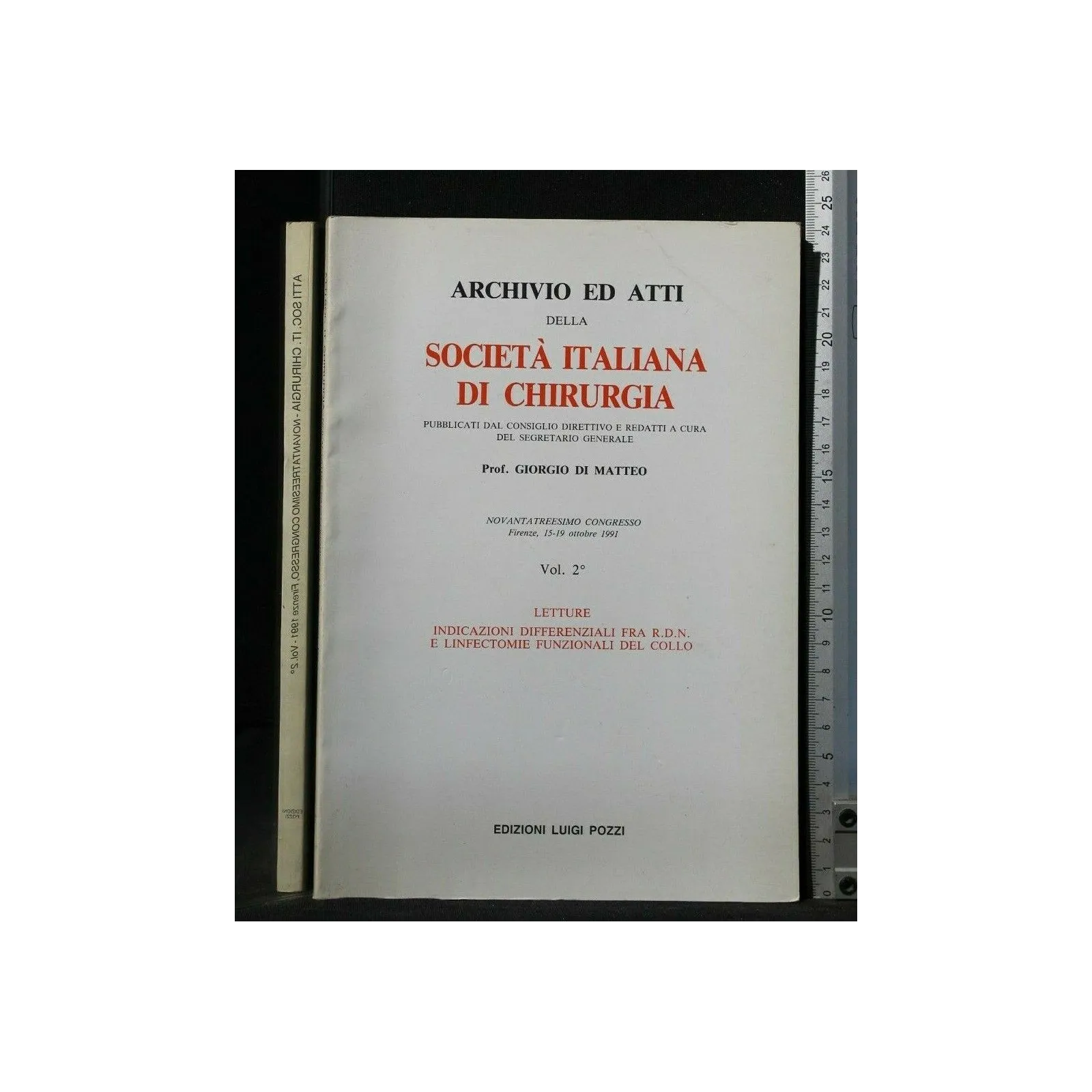 ARCHIVIO ED ATTI DELLA SOCIETA' ITALIANA DI CHIRURGIA VOL. 2°