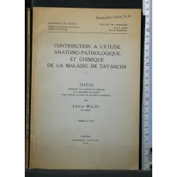 CONTRIBUTION A L'ETUDE ANATOMO-PATHOLOGIQUE ET CHIMIQUE DE LA