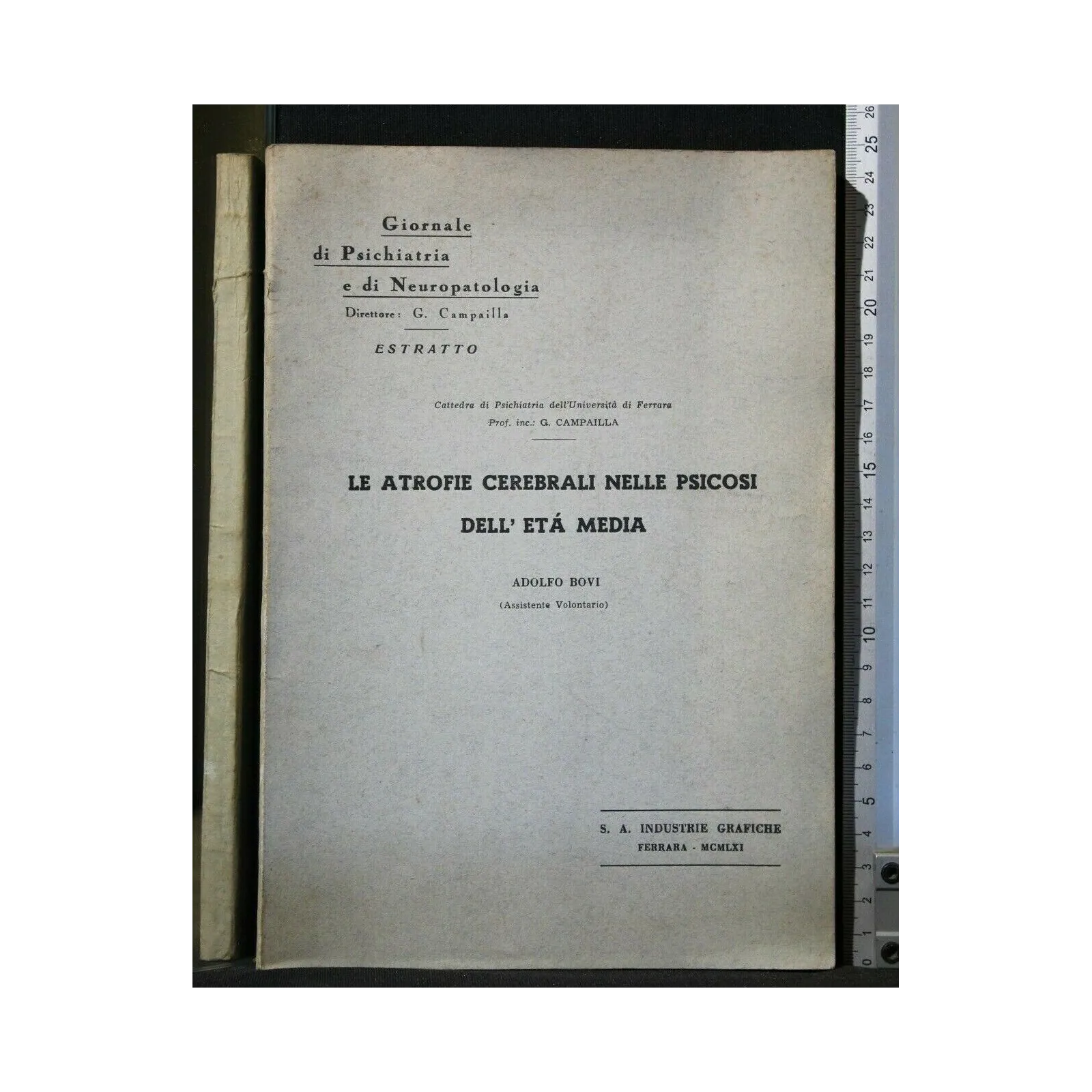 LE ATROFIE CEREBRALI NELLE PSICOSI DELL'ETA' MEDIA