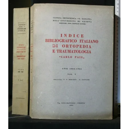 INDICE BIBLIOGRAFICO ITALIANO DI ORTOPEDIA E TRAUMATOLOGIA
