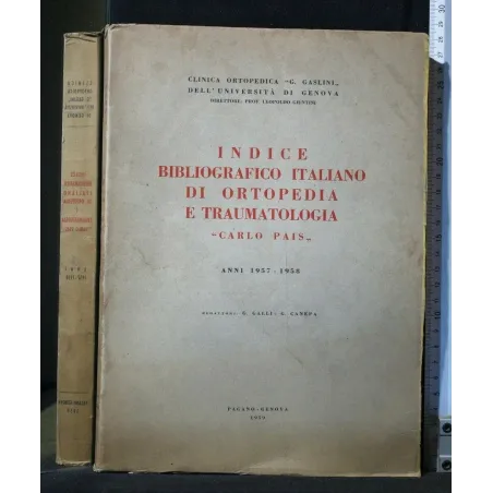 INDICE BIBLIOGRAFICO ITALIANO DI ORTOPEDIA E TRAUMATOLOGIA