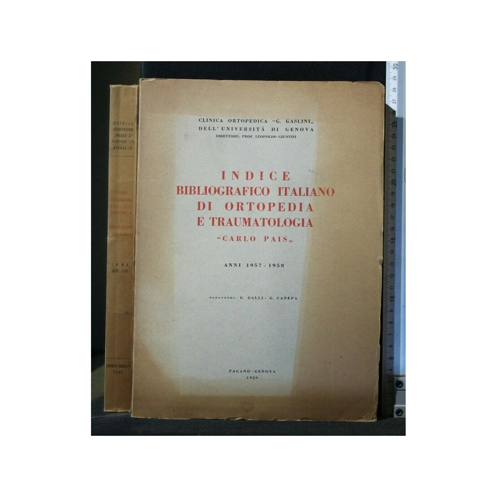 INDICE BIBLIOGRAFICO ITALIANO DI ORTOPEDIA E TRAUMATOLOGIA