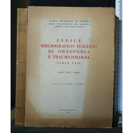 INDICE BIBLIOGRAFICO ITALIANO DI ORTOPEDIA E TRAUMATOLOGIA