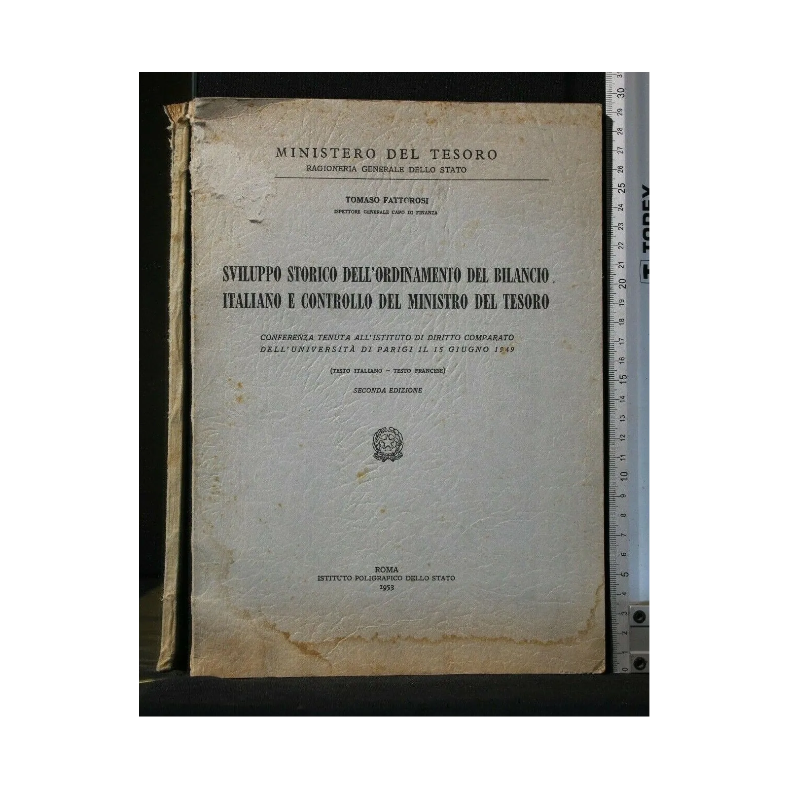 SVILUPPO STORICO DELL'ORDINAMENTO DEL BILANCIO ITALIANO E