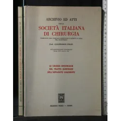 ARCHIVIO ED ATTI DELLA SOCIETA' ITALIANA DI CHIRURGIA LE GRANDI
