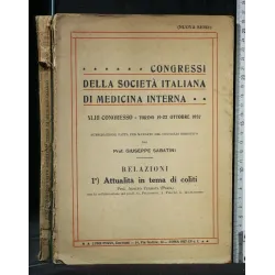 CONGRESSI DELLA SOCIETA' ITALIANA DI MEDICINA INTERNA 1°