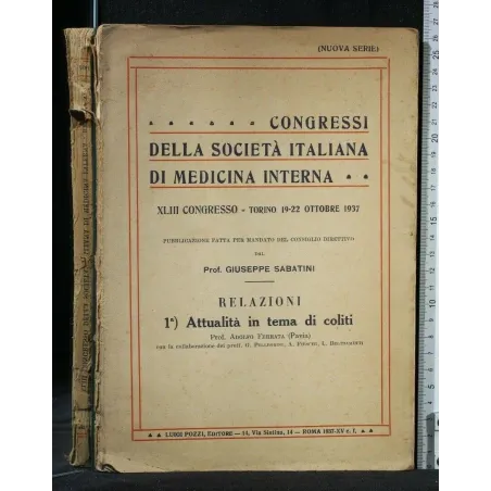 CONGRESSI DELLA SOCIETA' ITALIANA DI MEDICINA INTERNA 1°