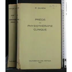 PRECIS DE PHYSIOTHERAPIE CLINIQUE