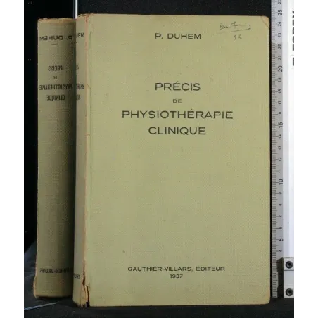 PRECIS DE PHYSIOTHERAPIE CLINIQUE